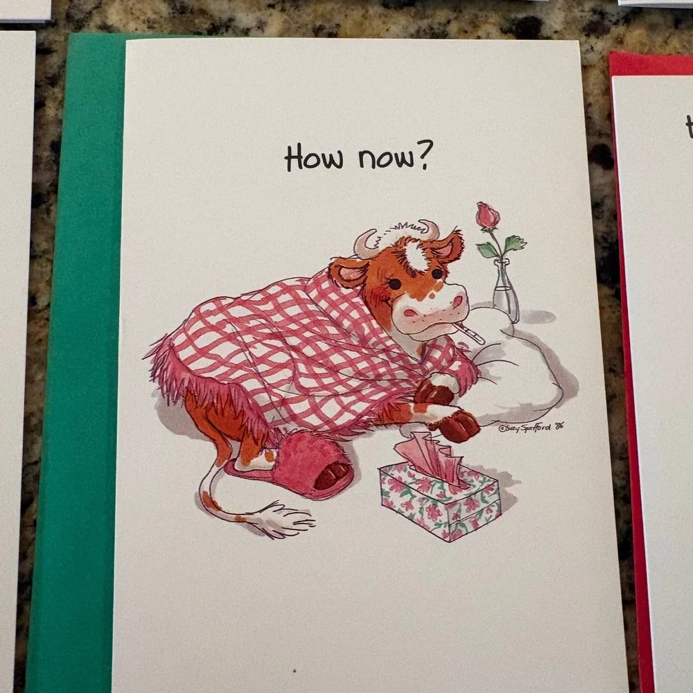 12 Suzys Zoo Greeting Cards Get Well Holidays Current 1980s with Envelopes